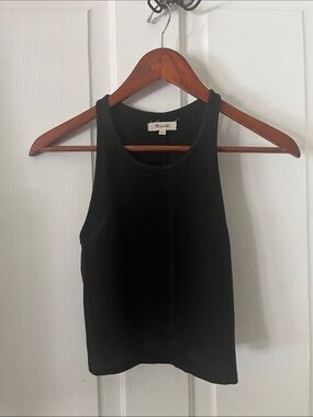 Madewell cropped halter tank